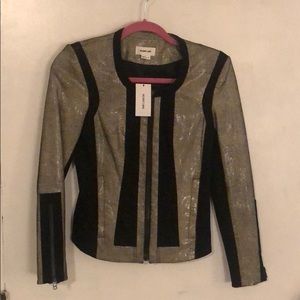 Helmut Lang Rift Stretch Leather Jacket